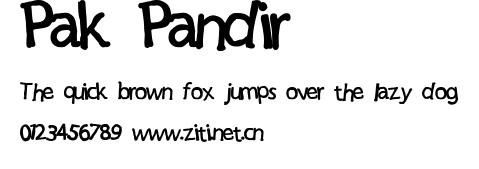 Pak Pandir.ttf字體轉換器圖片