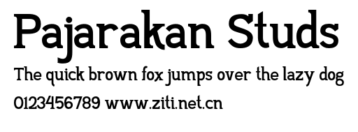 Pajarakan Studs.otf字體轉換器圖片
