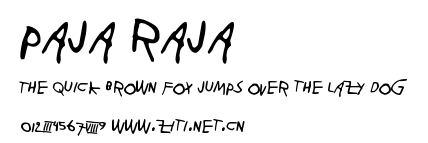 Paja Raja.ttf字體轉換器圖片