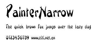 PainterNarrow.ttf字體轉換器圖片