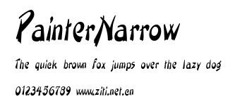 PainterNarrow.ttf字體轉換器圖片