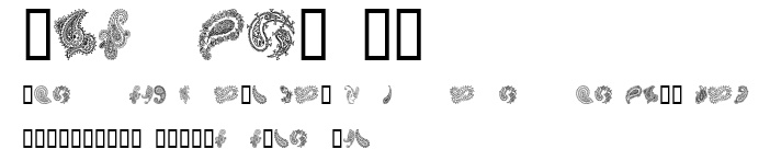 Paisley II.ttf字體轉換器圖片