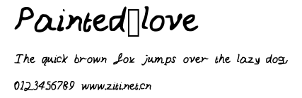 Painted_love.ttf字體轉換器圖片
