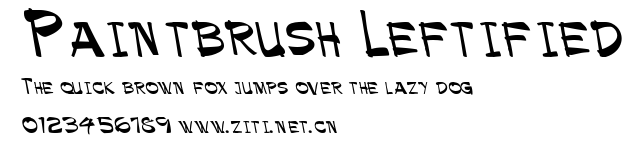 Paintbrush Leftified.ttf字體轉換器圖片