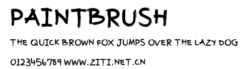 Paintbrush.ttf字體轉換器圖片