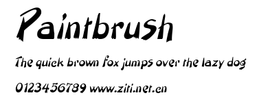 Paintbrush.ttf字體轉換器圖片