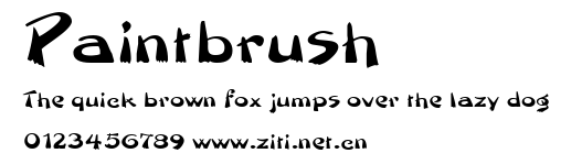 Paintbrush.ttf字體轉換器圖片
