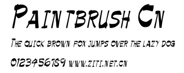 Paintbrush Cn.ttf字體轉換器圖片