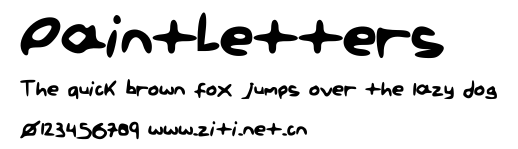PaintLetters.ttf字體轉換器圖片