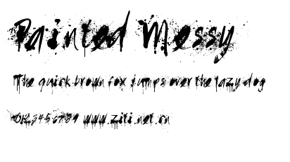 Painted Messy.ttf字體轉換器圖片