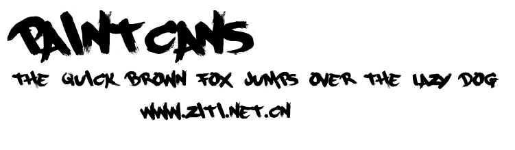 PaintCans.otf字體轉換器圖片