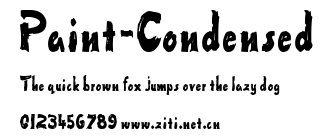 Paint-Condensed.ttf字體轉換器圖片