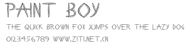 Paint Boy.ttf字體轉換器圖片