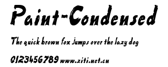 Paint-Condensed.ttf字體轉換器圖片