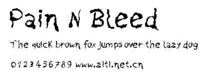 Pain N Bleed.ttf字體轉換器圖片