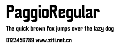 PaggioRegular.ttf字體轉換器圖片