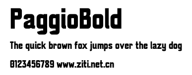 PaggioBold.ttf字體轉換器圖片