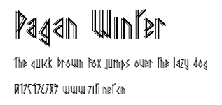 Pagan Winter.ttf字體轉換器圖片