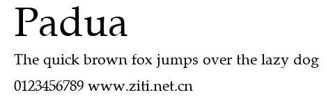 Padua.ttf字體轉換器圖片
