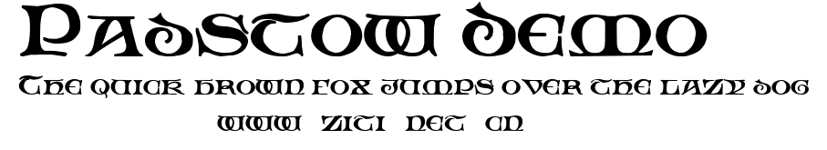 Padstow Demo.ttf字體轉換器圖片