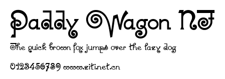 Paddy Wagon NF.ttf字體轉換器圖片