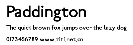 Paddington.ttf字體轉換器圖片