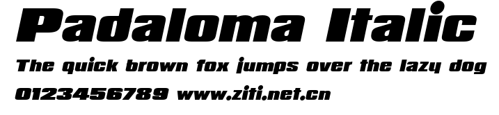 Padaloma Italic.ttf字體轉換器圖片