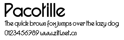 Pacotille.ttf字體轉換器圖片