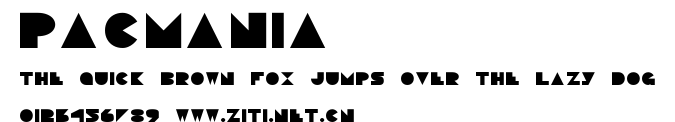 Pacmania.ttf字體轉換器圖片