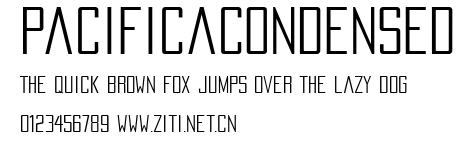 PacificaCondensed.ttf字體轉換器圖片