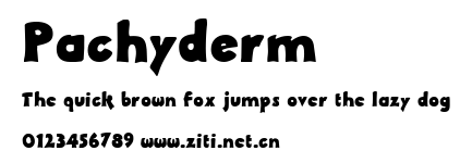 Pachyderm.ttf字體轉換器圖片