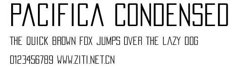 Pacifica Condensed.ttf字體轉換器圖片