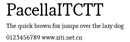 PacellaITCTT.ttf字體轉換器圖片