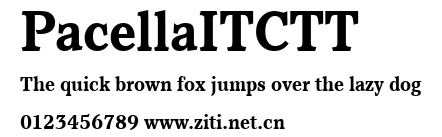 PacellaITCTT.ttf字體轉換器圖片