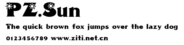 PZ.Sun.ttf字體轉換器圖片