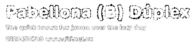 Pabellona (B) Dúplex.ttf字體轉換器圖片