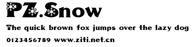 PZ.Snow.ttf字體轉換器圖片
