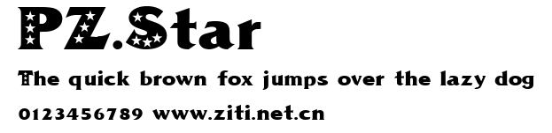PZ.Star.ttf字體轉換器圖片