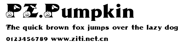 PZ.Pumpkin.ttf字體轉換器圖片