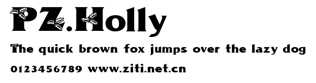 PZ.Holly.ttf字體轉換器圖片