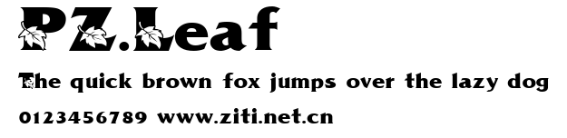 PZ.Leaf.ttf字體轉換器圖片
