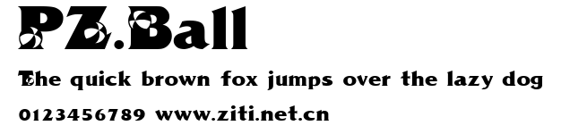 PZ.Ball.ttf字體轉換器圖片