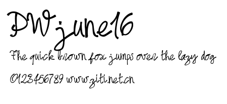 PWjune16.ttf字體轉換器圖片