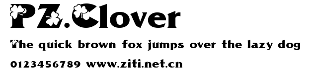 PZ.Clover.ttf字體轉換器圖片
