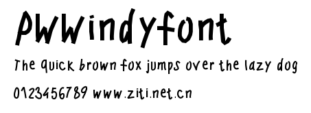 PWWindyfont.ttf字體轉換器圖片