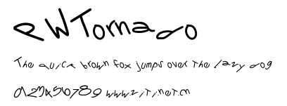 PWTornado.ttf字體轉換器圖片
