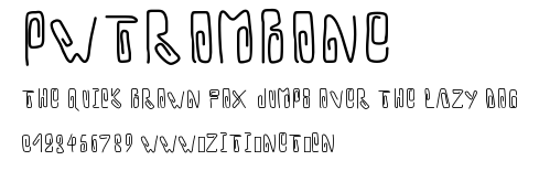 PWTrombone.ttf字體轉換器圖片