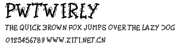PWTwirly.ttf字體轉換器圖片