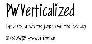 PWVerticalized.ttf字體轉換器圖片