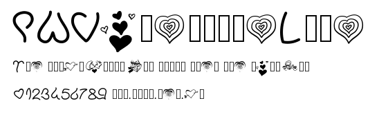 PWValentineLove.ttf字體轉換器圖片